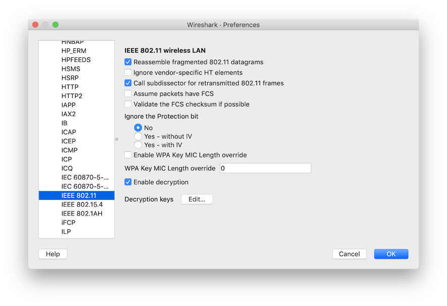 run wireshark on mac from homebrew
